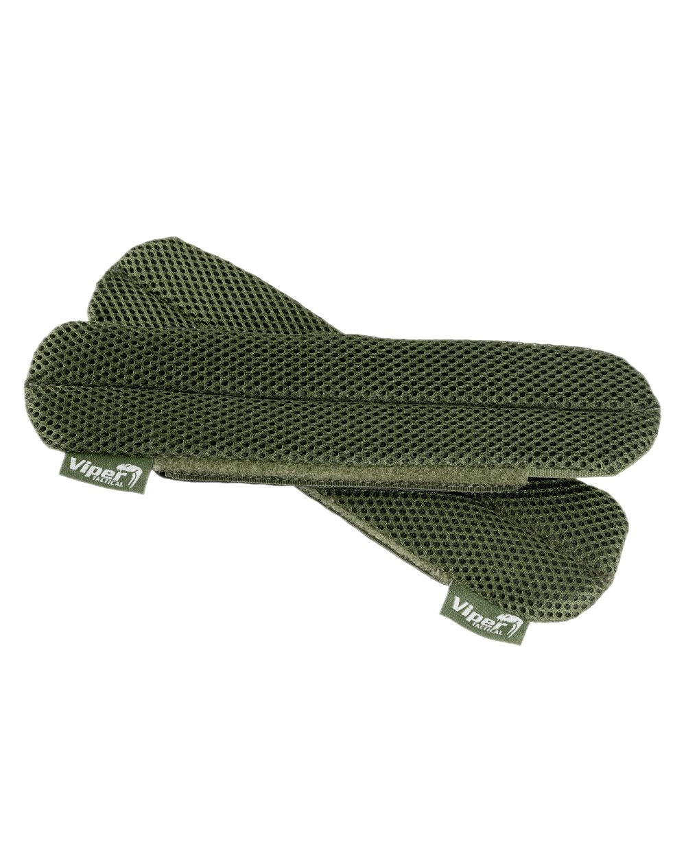 Green Coloured Viper Shoulder Comfort Pads on white background 