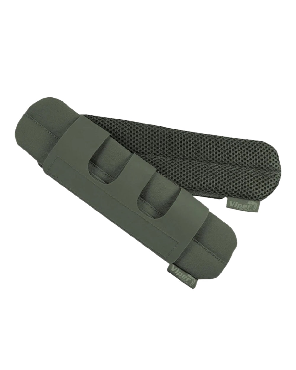 Green Coloured Viper Shoulder Comfort Pads on white background 
