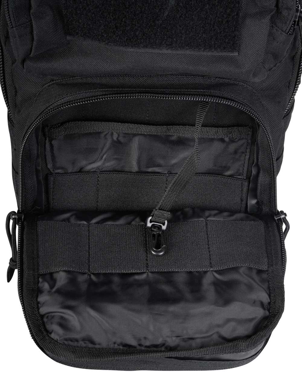 Black Coloured Viper Shoulder Pack on white background 