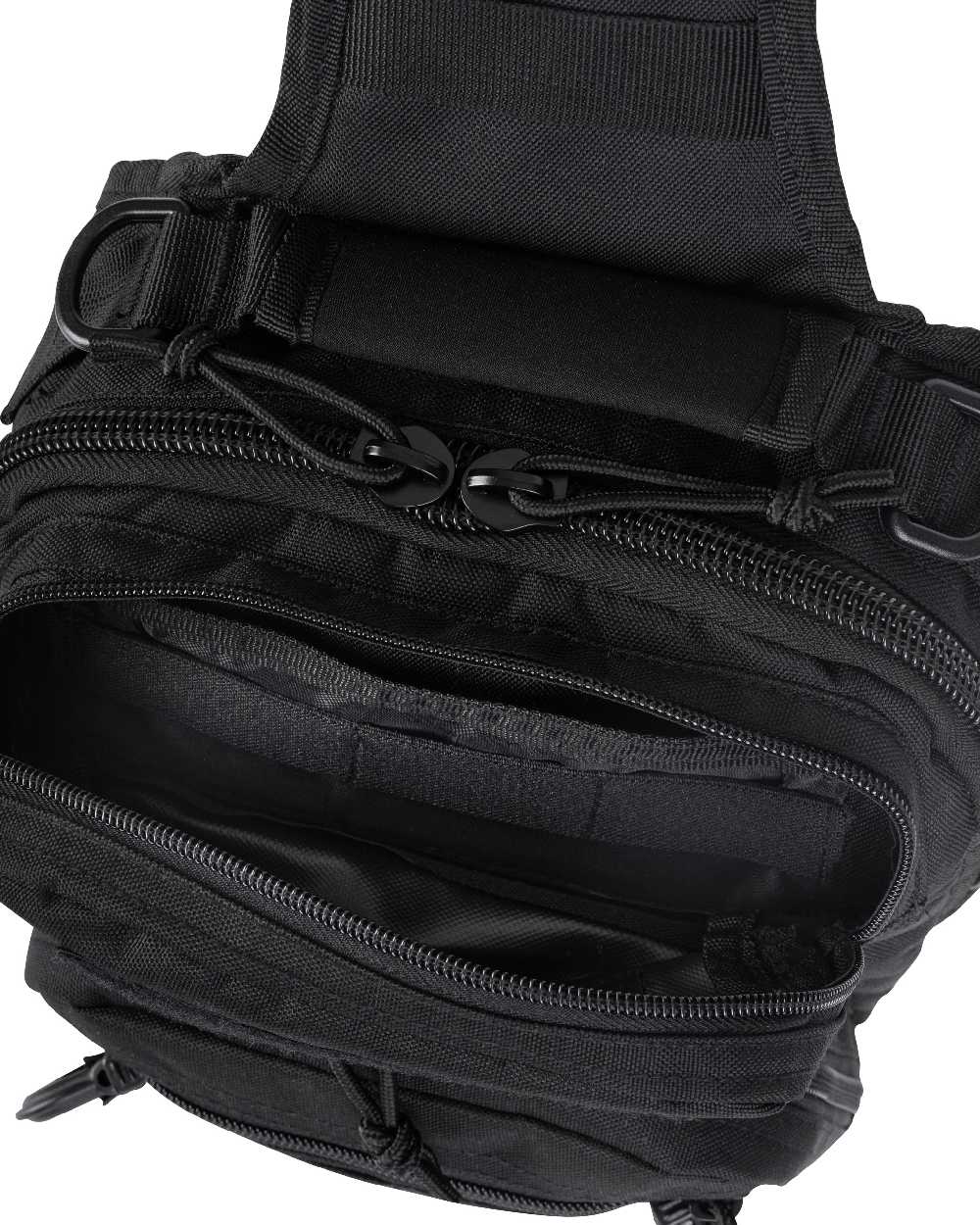 Black Coloured Viper Shoulder Pack on white background 