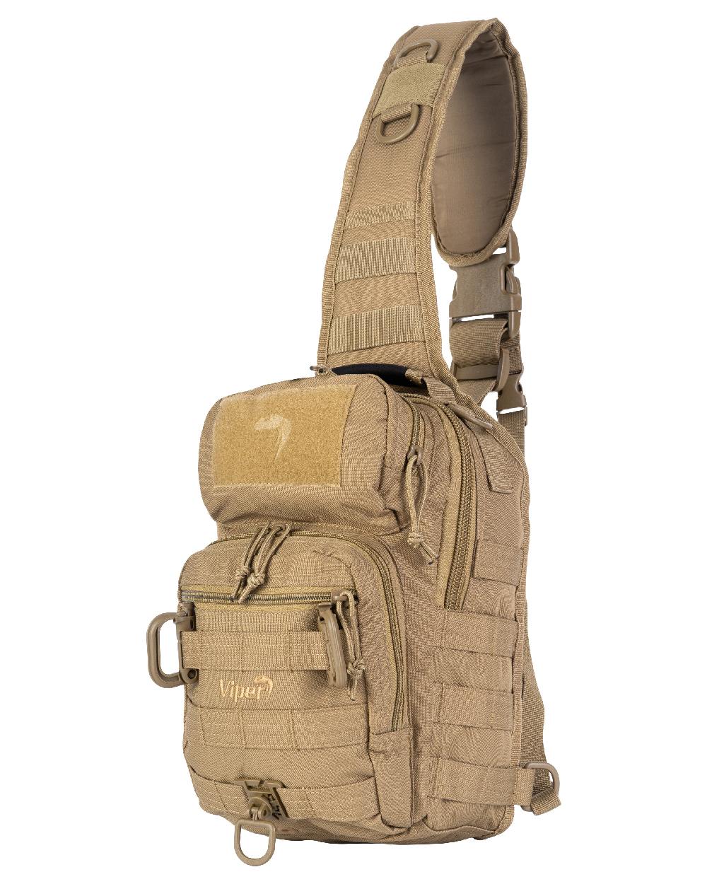 Coyote Coloured Viper Shoulder Pack on white background 