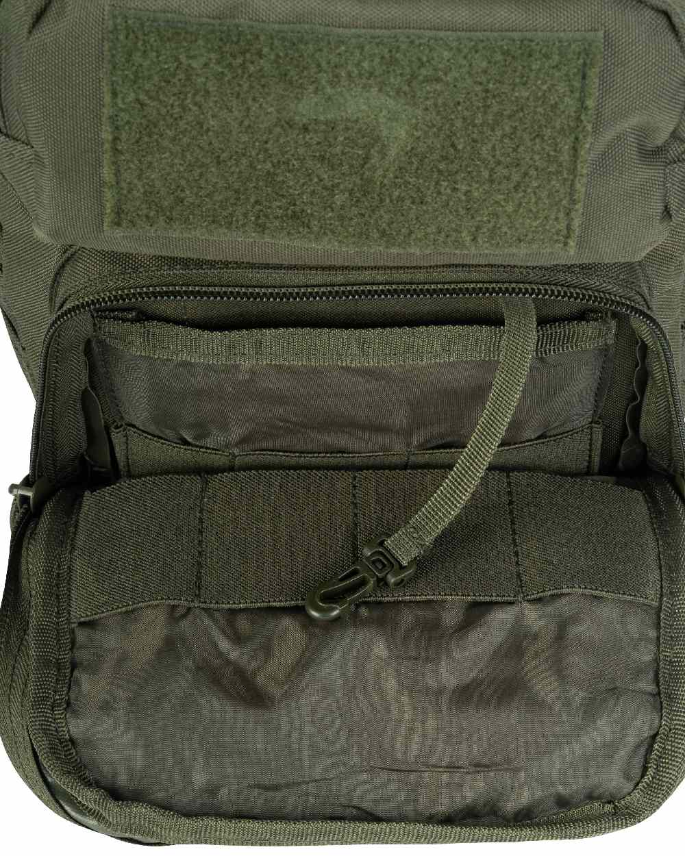 Green Coloured Viper Shoulder Pack on white background 