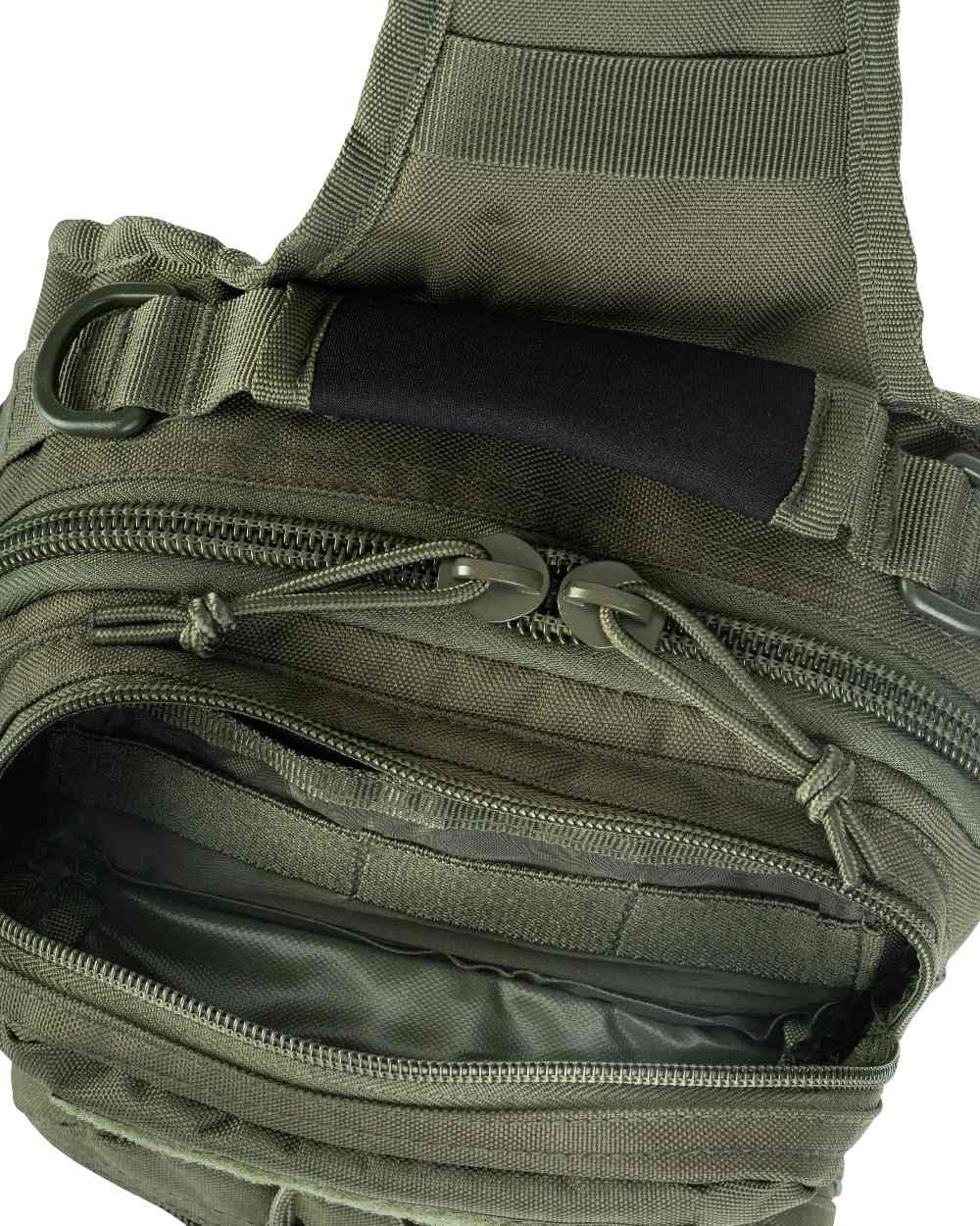 Green Coloured Viper Shoulder Pack on white background 