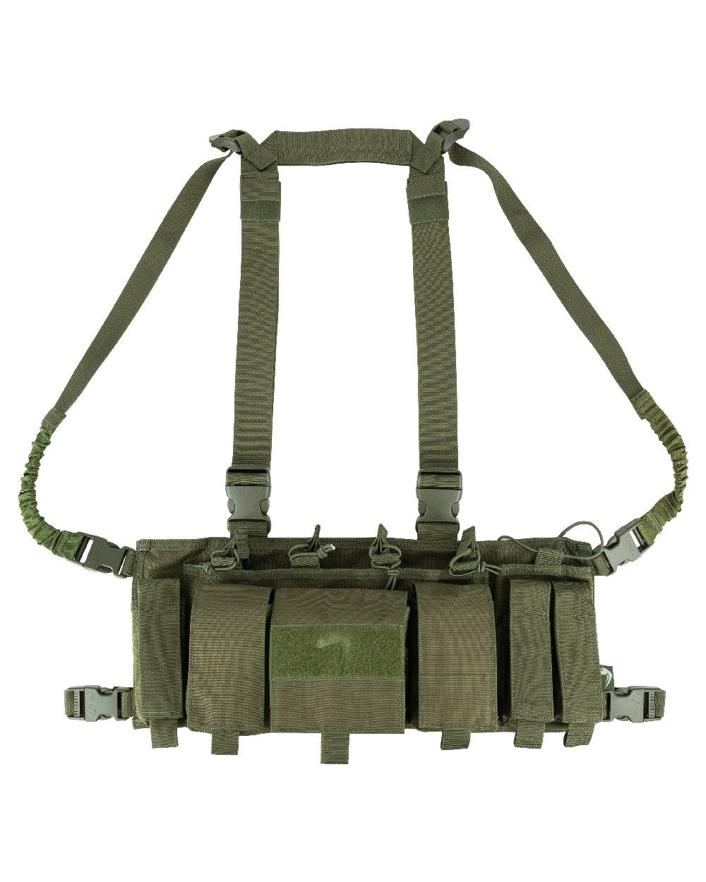 Green Coloured Viper Special Ops Chest Rig on white background 
