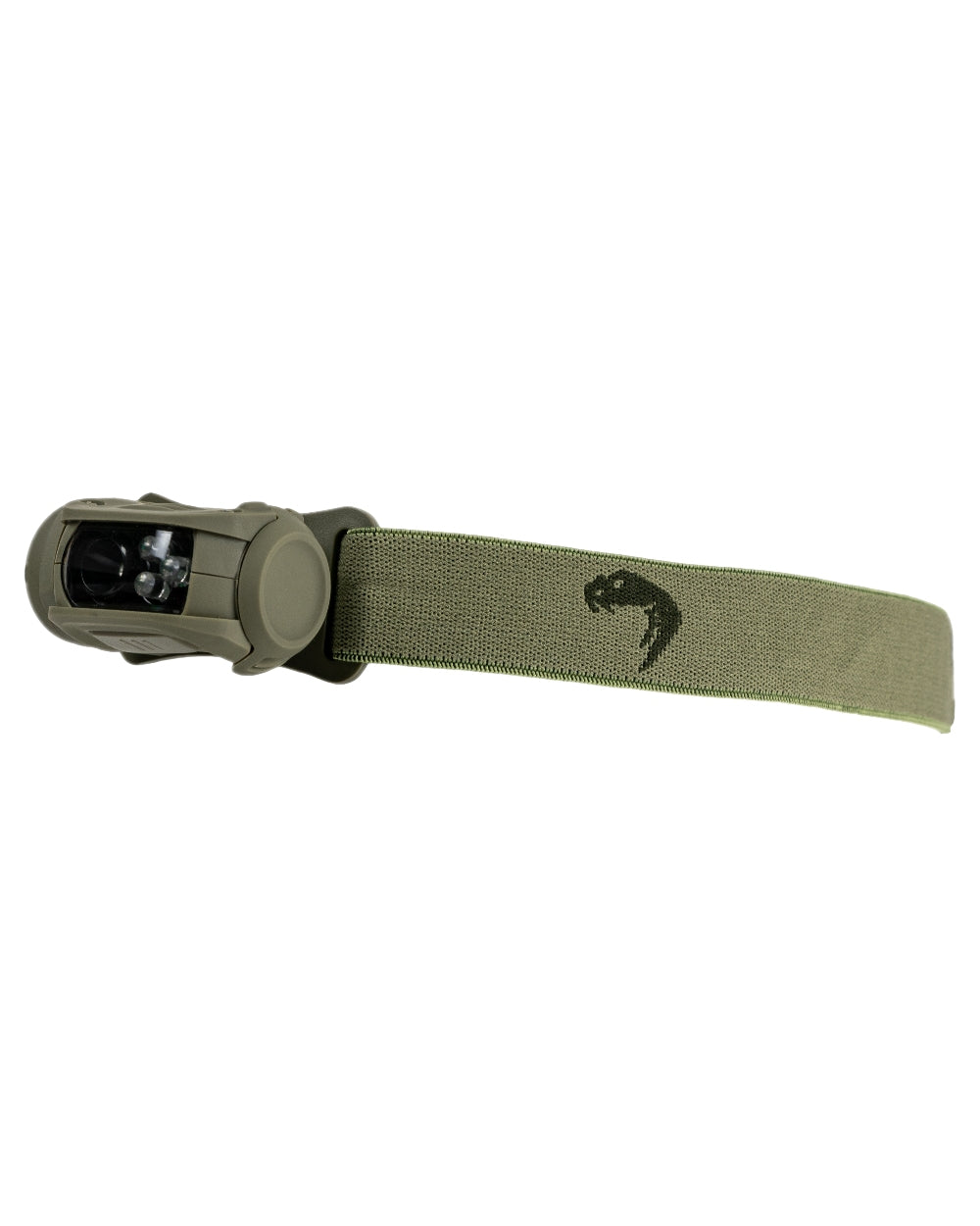 Green Coloured Viper Special Ops Head Torch on white background 