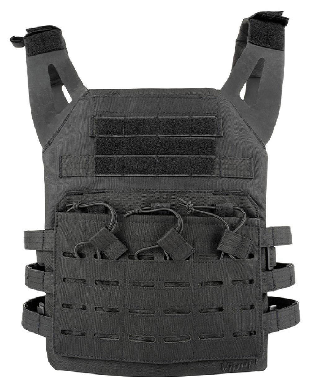 Black Coloured Viper Special Ops Plate Carrier on white background 