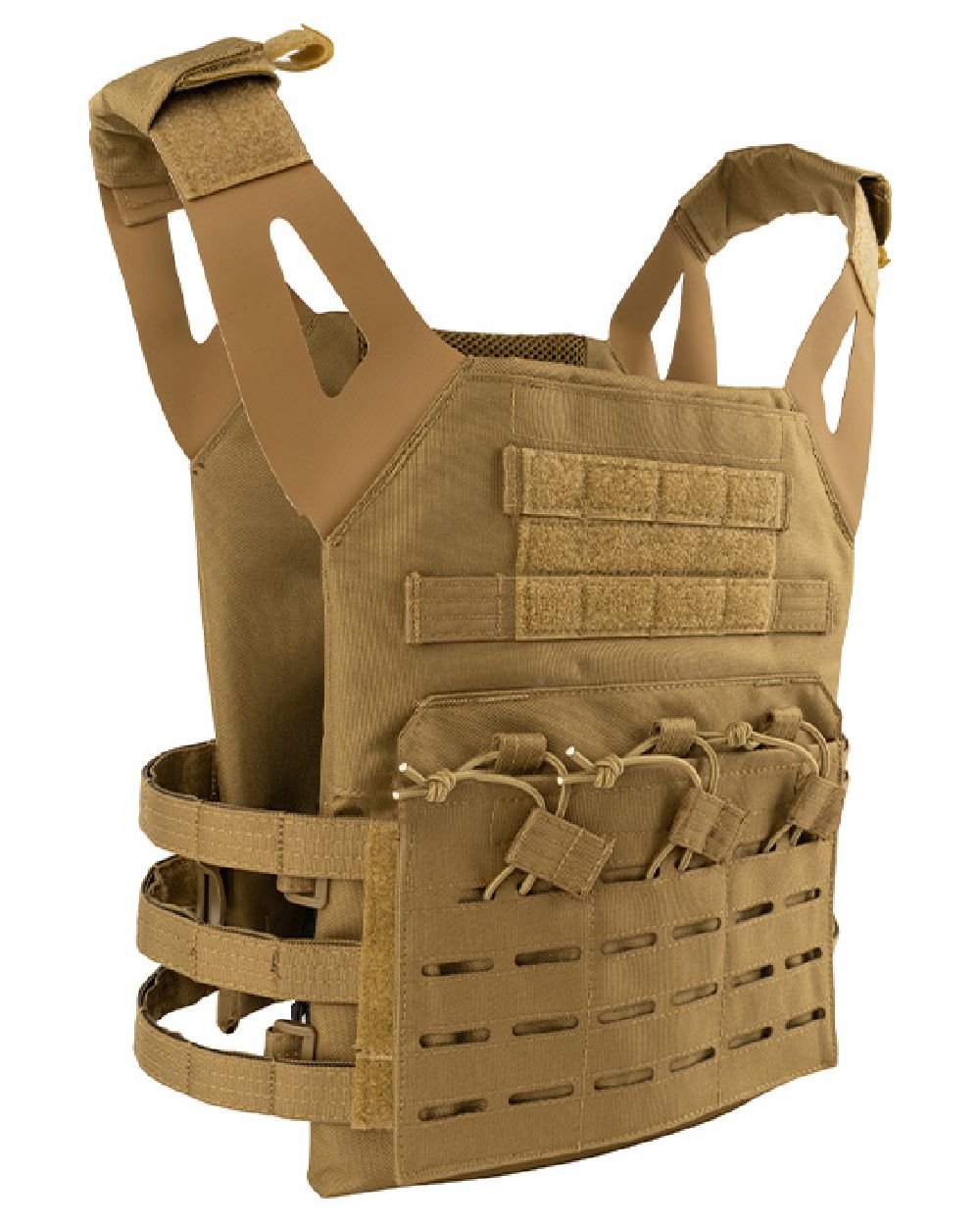 Coyote Coloured Viper Special Ops Plate Carrier on white background 