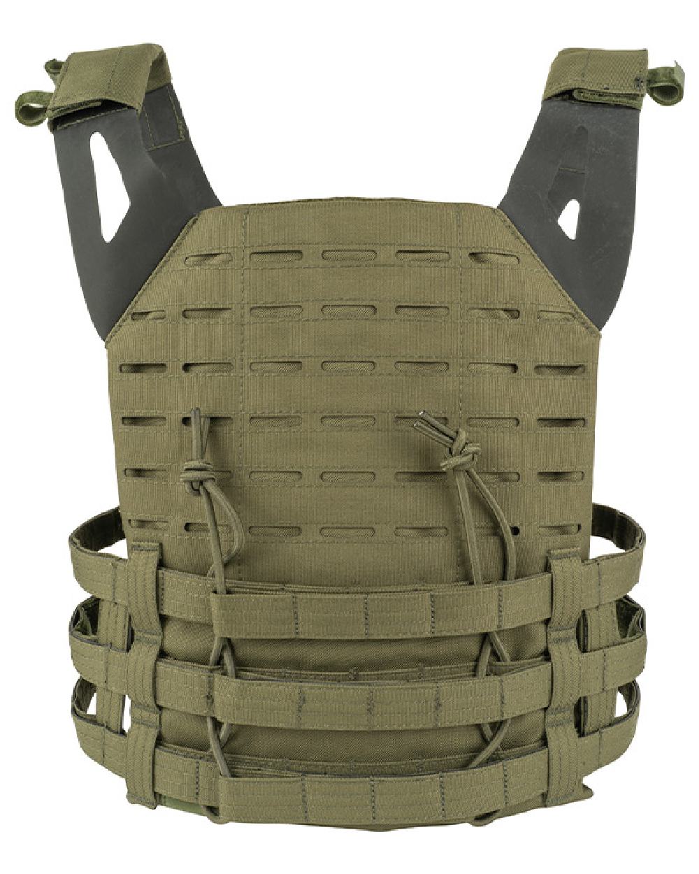 Green Coloured Viper Special Ops Plate Carrier on white background 