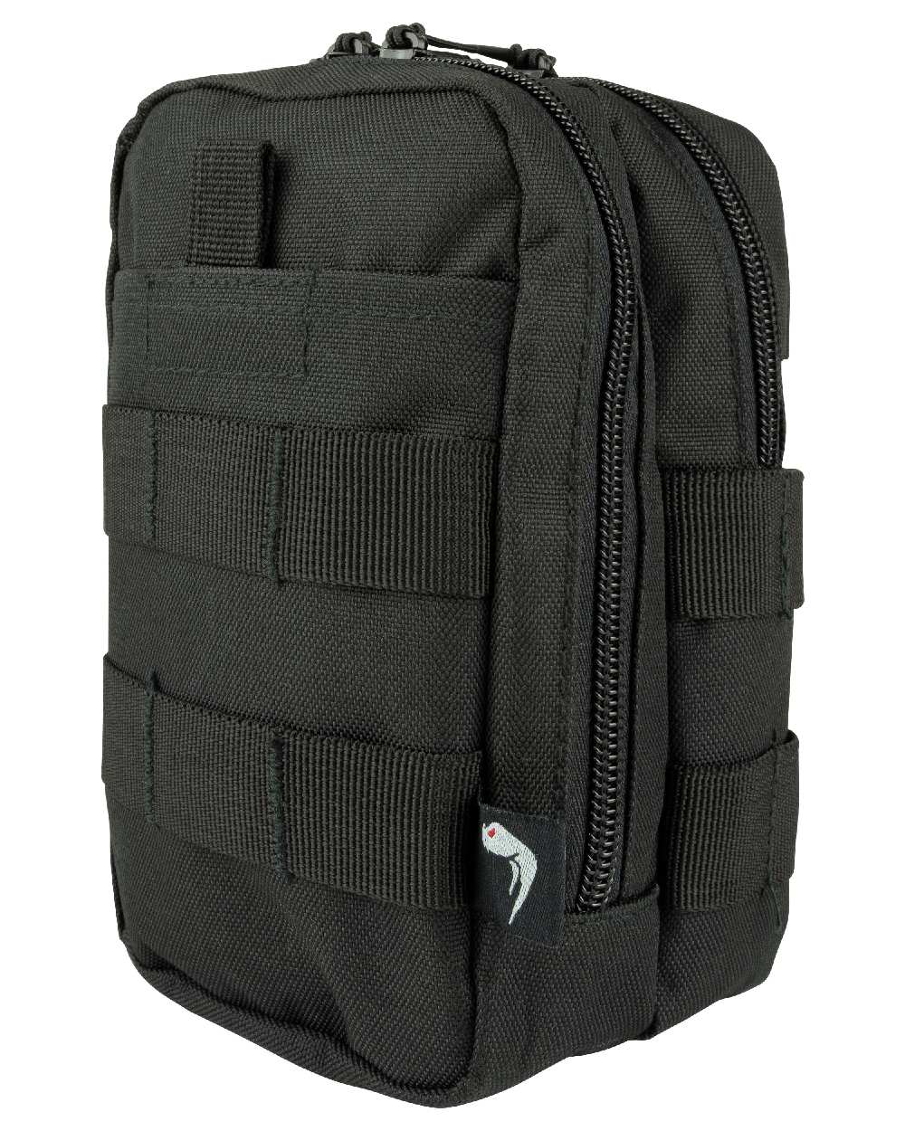 Black Coloured Viper Splitter Pouch on white background 