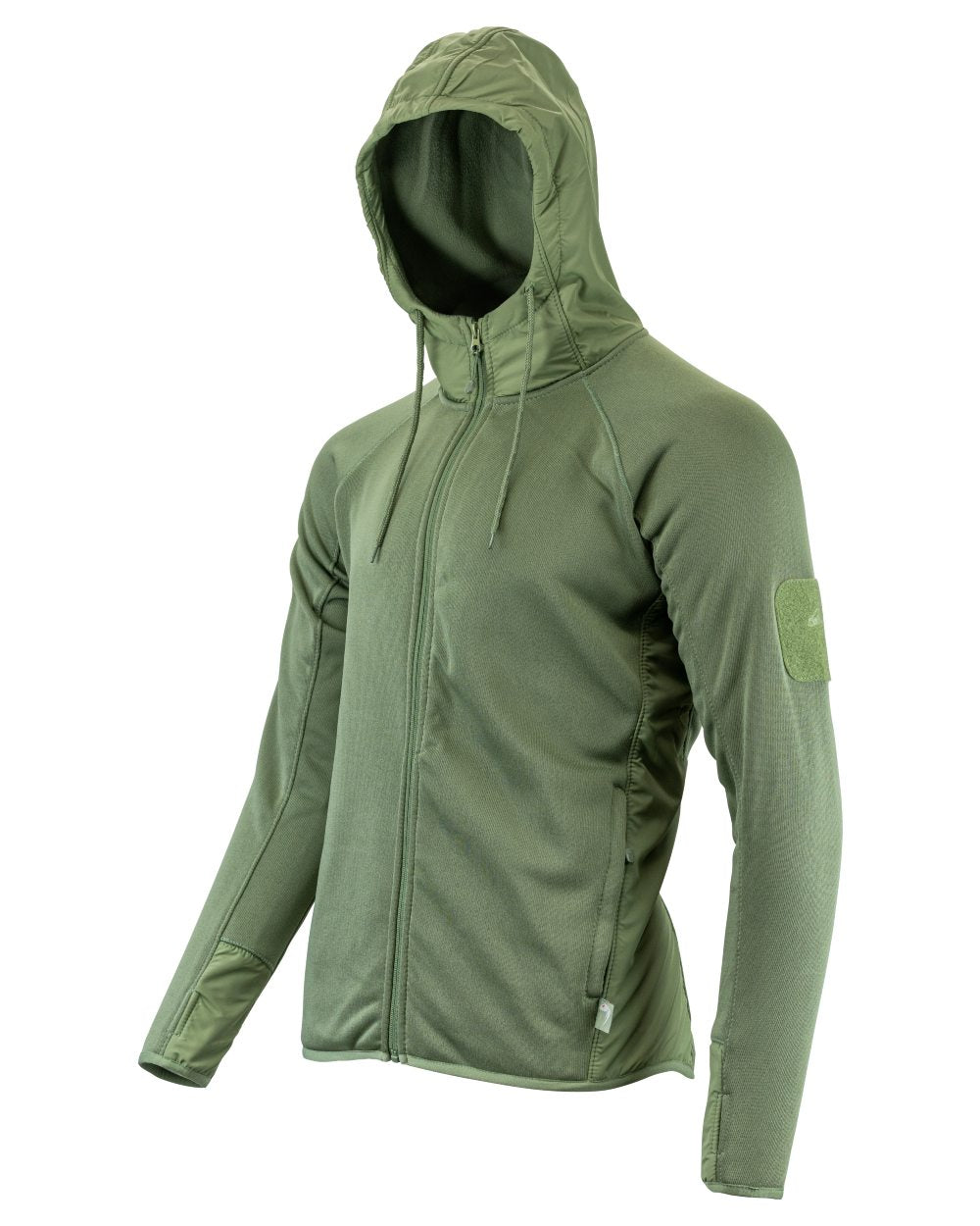 Green coloured Viper Storm Hoodie on white background 