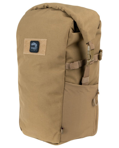 Coyote coloured Viper Tactical Fold Top Pack on white background 