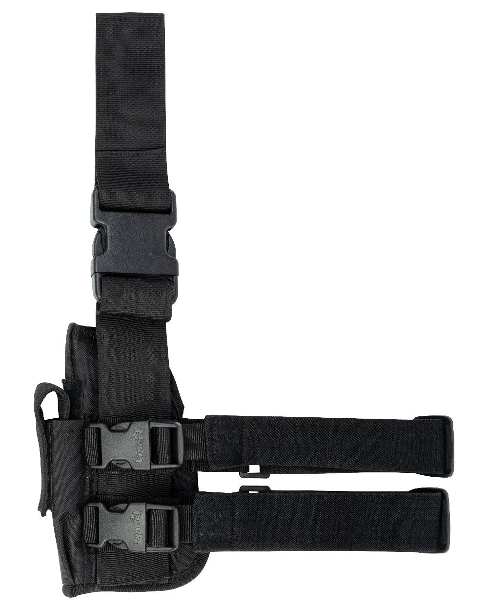 Black Coloured Viper Tactical Leg Holster on white background 
