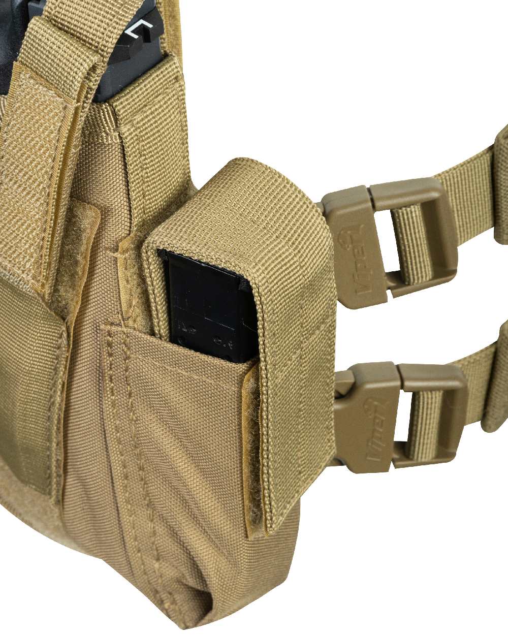 Coyote Coloured Viper Tactical Leg Holster on white background 