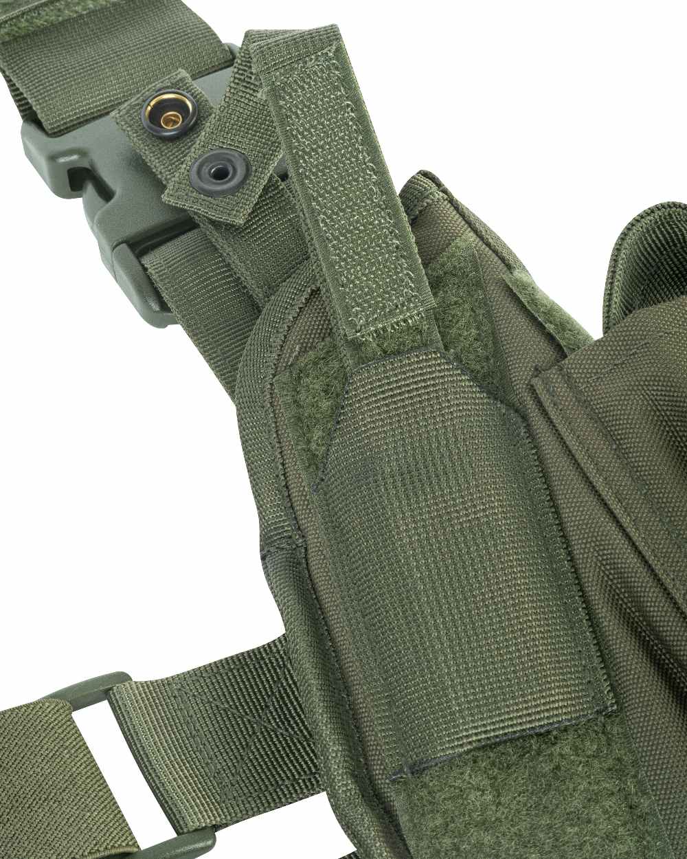 Green Coloured Viper Tactical Leg Holster on white background 