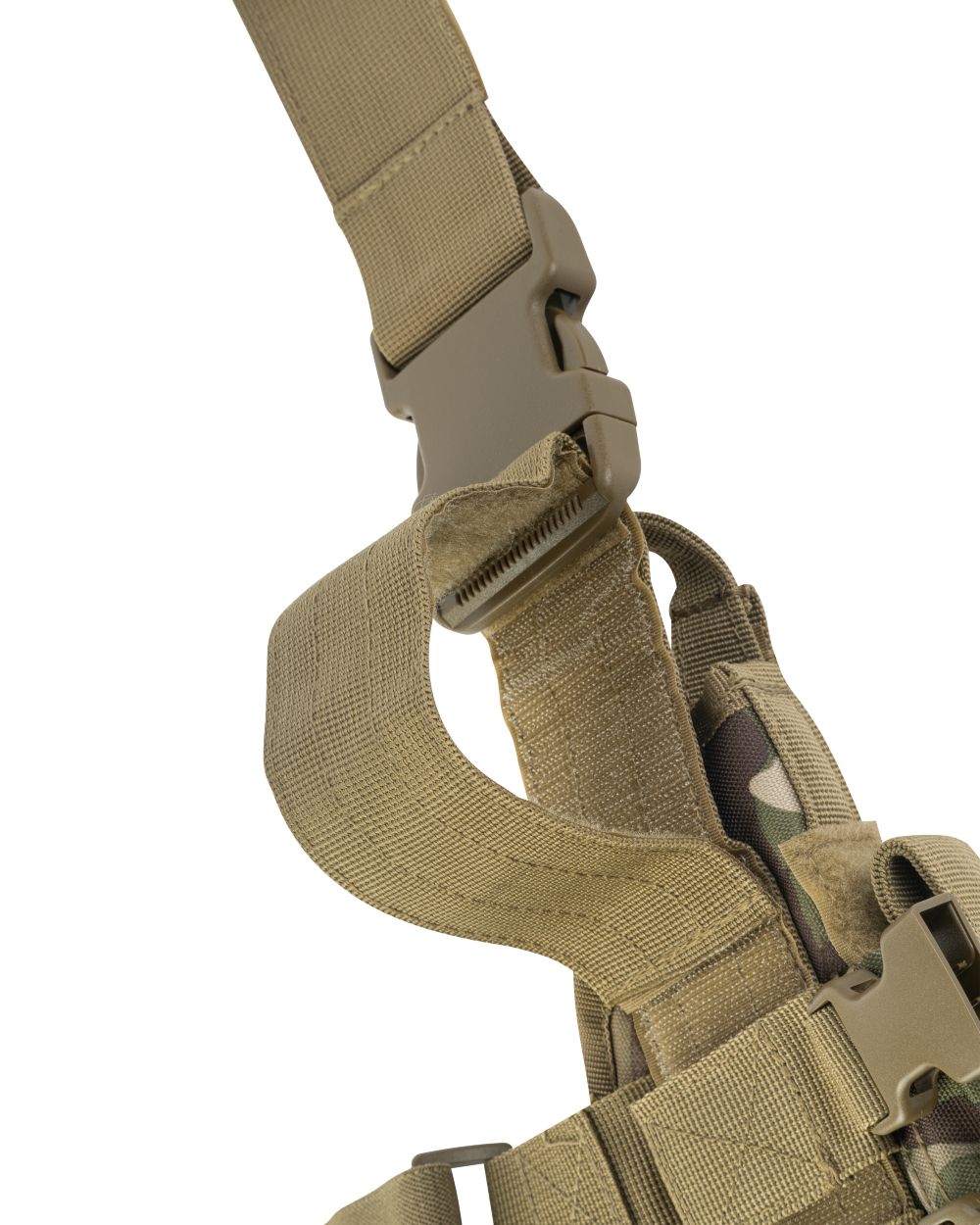 VCAM Coloured Viper Tactical Leg Holster Left Handed on white background 