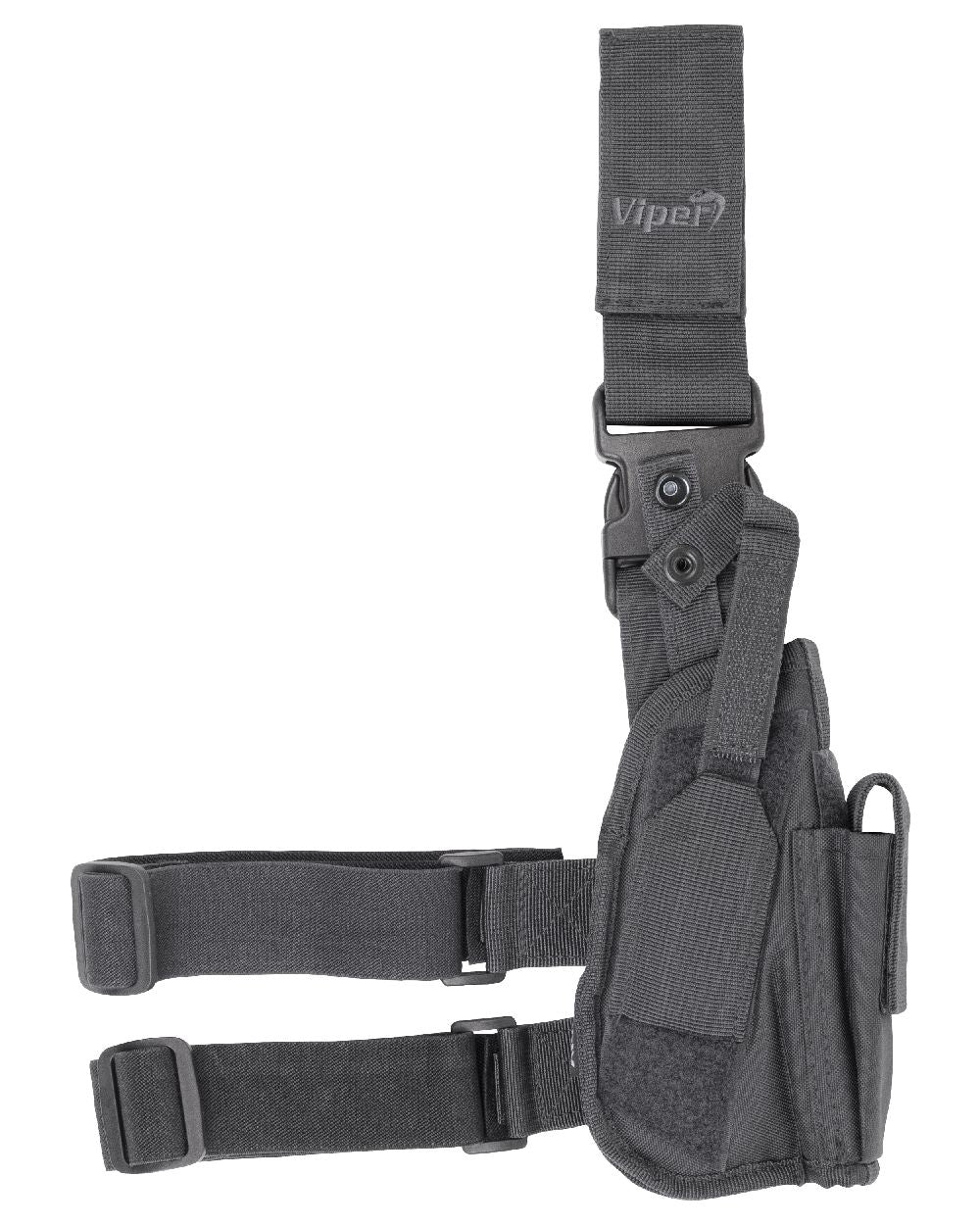 Titanium Coloured Viper Tactical Leg Holster on white background 