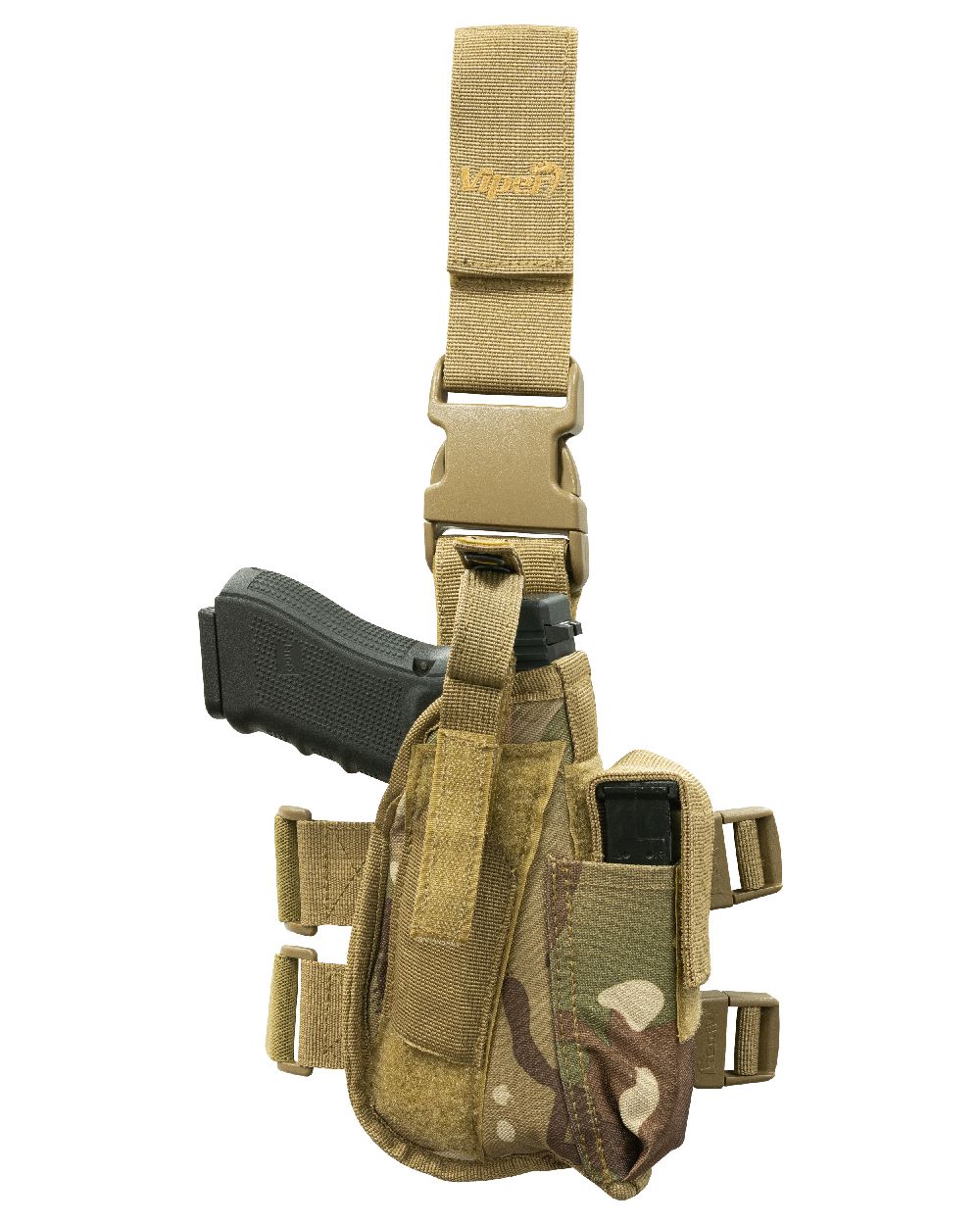 VCAM Coloured Viper Tactical Leg Holster on white background 