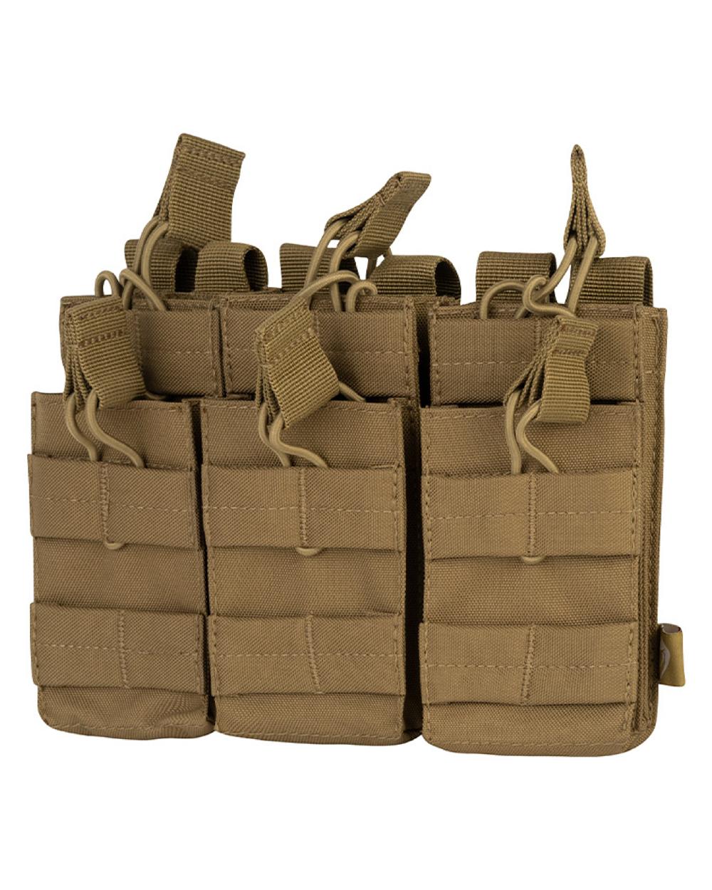 Coyote Coloured Viper Treble Duo Mag Pouch on white background 