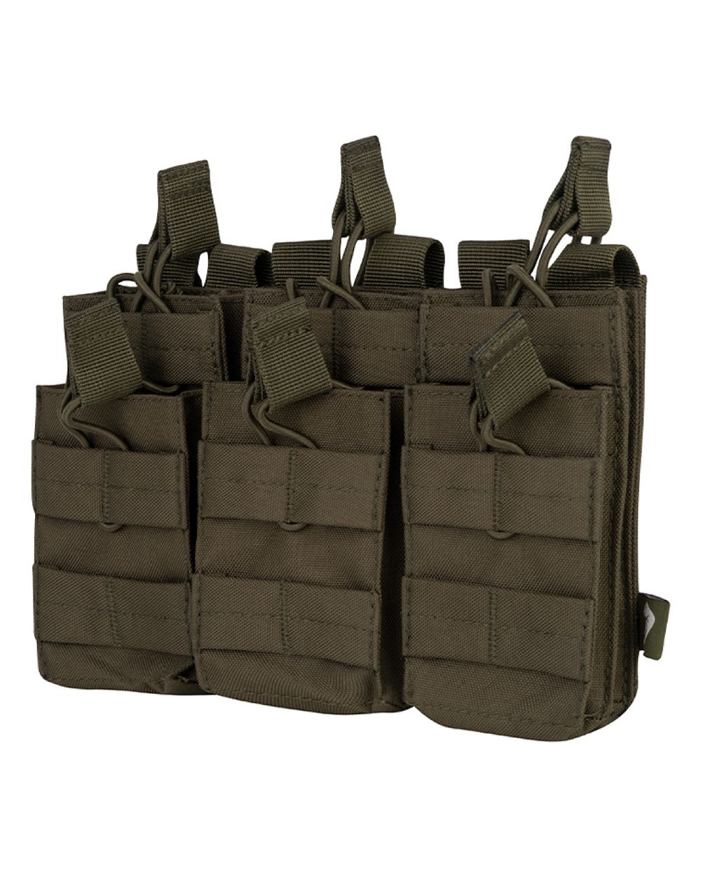 Green Coloured Viper Treble Duo Mag Pouch on white background 