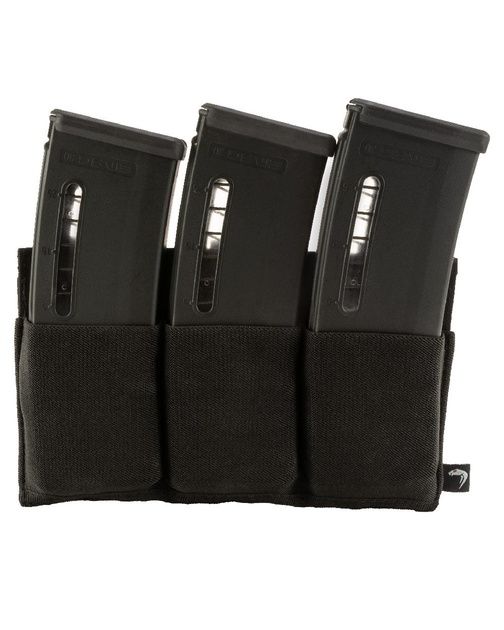 Black Coloured Viper Triple Rifle Mag Plate on white background 