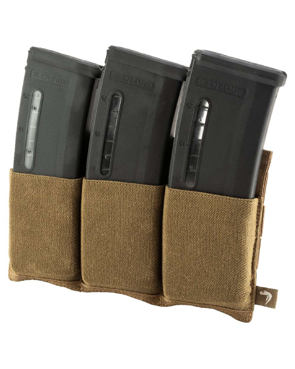 Dark Coyote Coloured Viper Triple Rifle Mag Plate on white background 