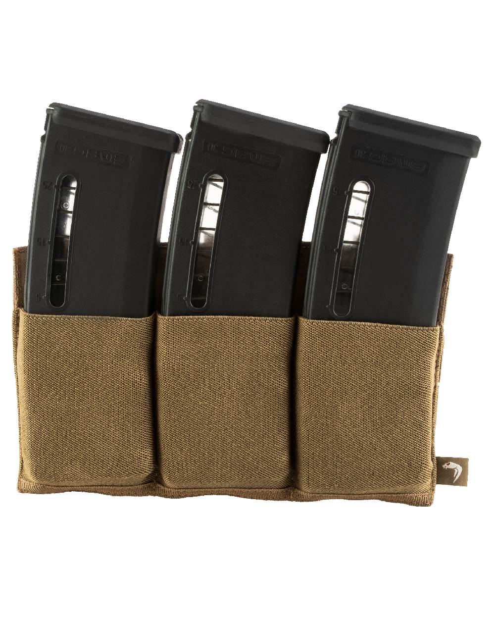 Dark Coyote Coloured Viper Triple Rifle Mag Plate on white background 