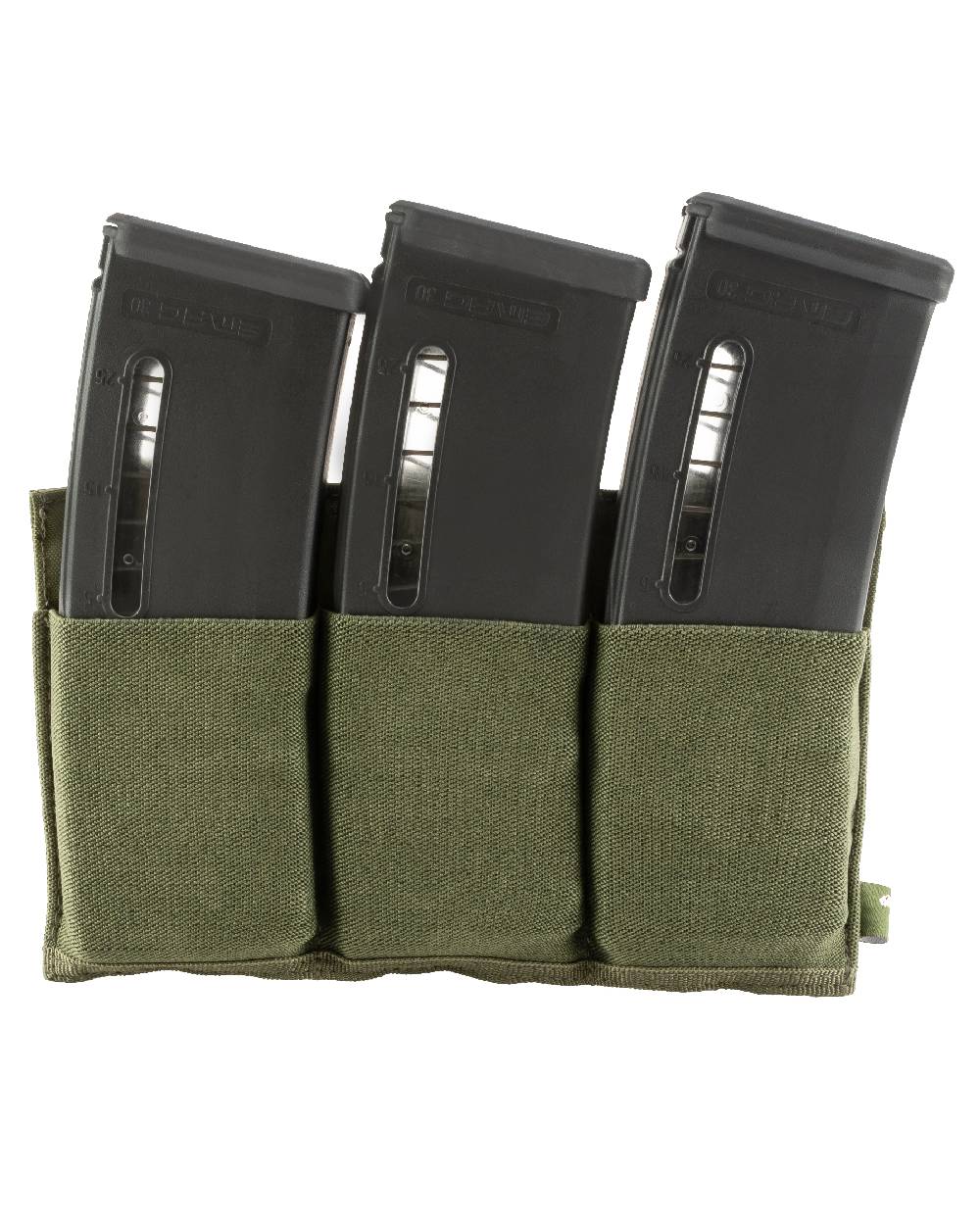 Green Coloured Viper Triple Rifle Mag Plate on white background 