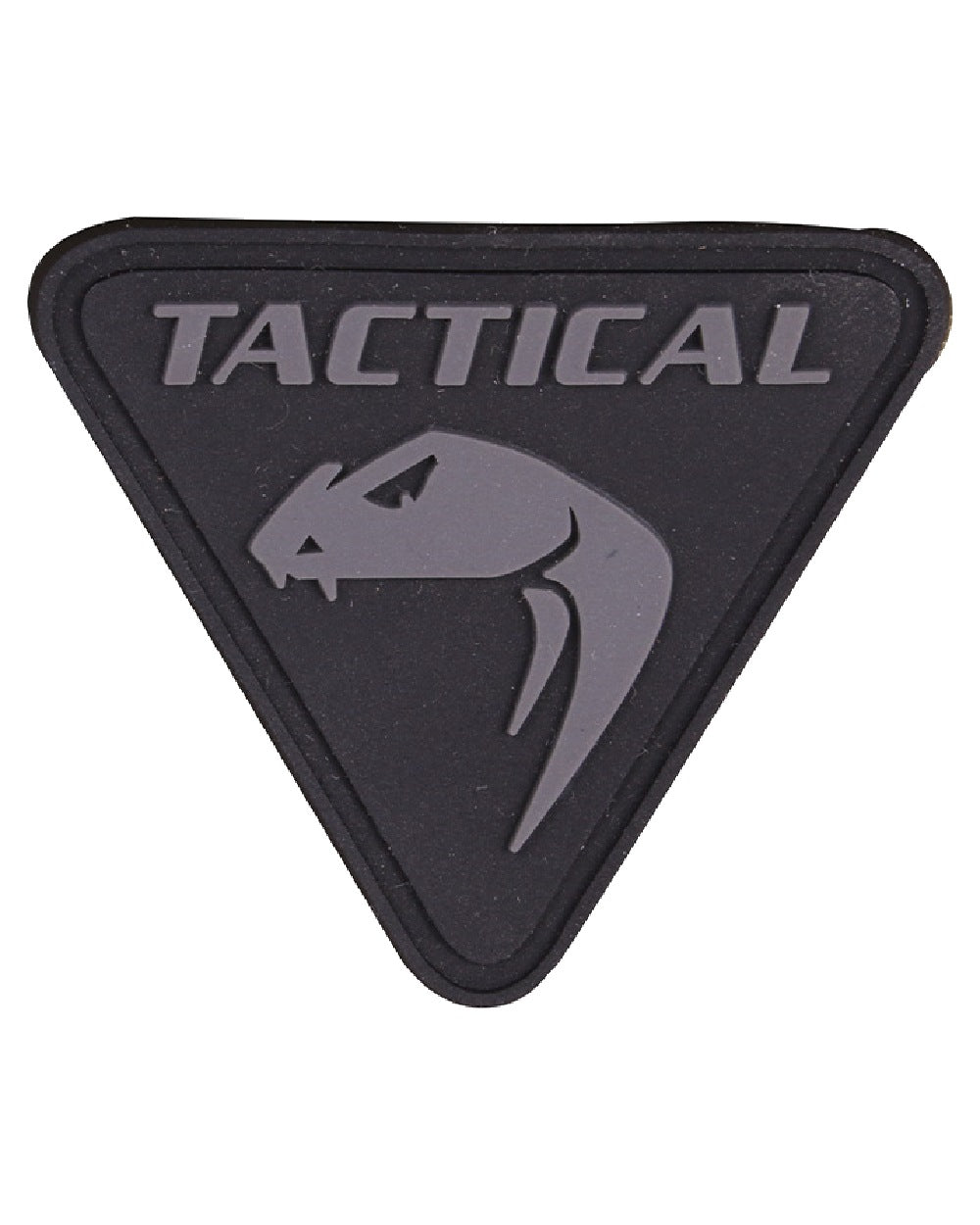 Black Coloured Viper Urban Rubber Patch on white background 