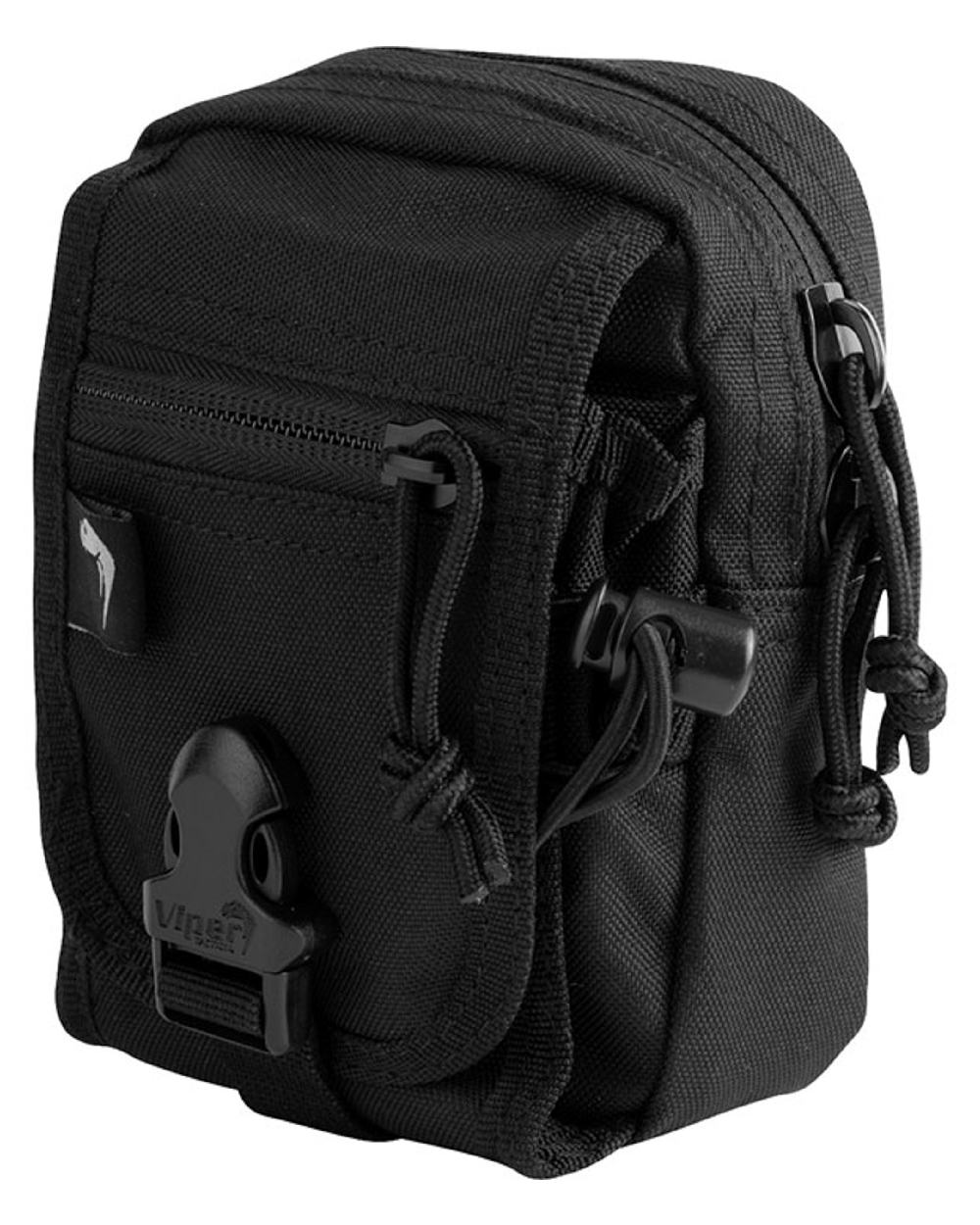 Black Coloured Viper V-Pouch on white background 