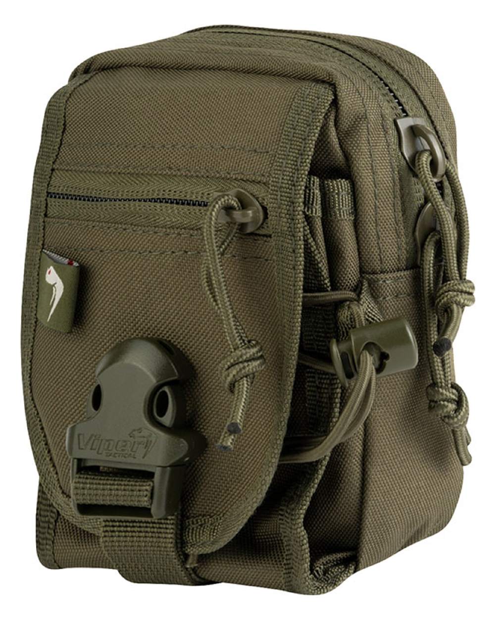 Green Coloured Viper V-Pouch on white background 