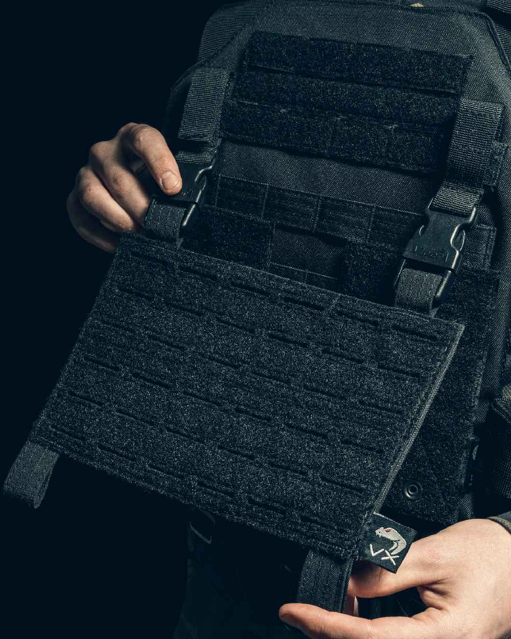 Black Coloured Viper VX Buckle Up Panel on blurry background 