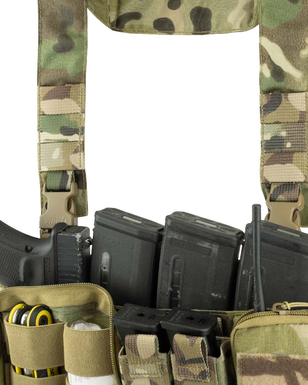 VCAM Coloured Viper VX Buckle Up Ready Rig on white background 