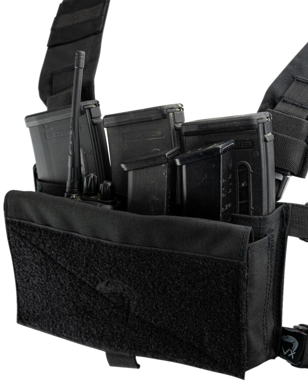 Black Coloured Viper VX Buckle Up Utility Rig on white background 