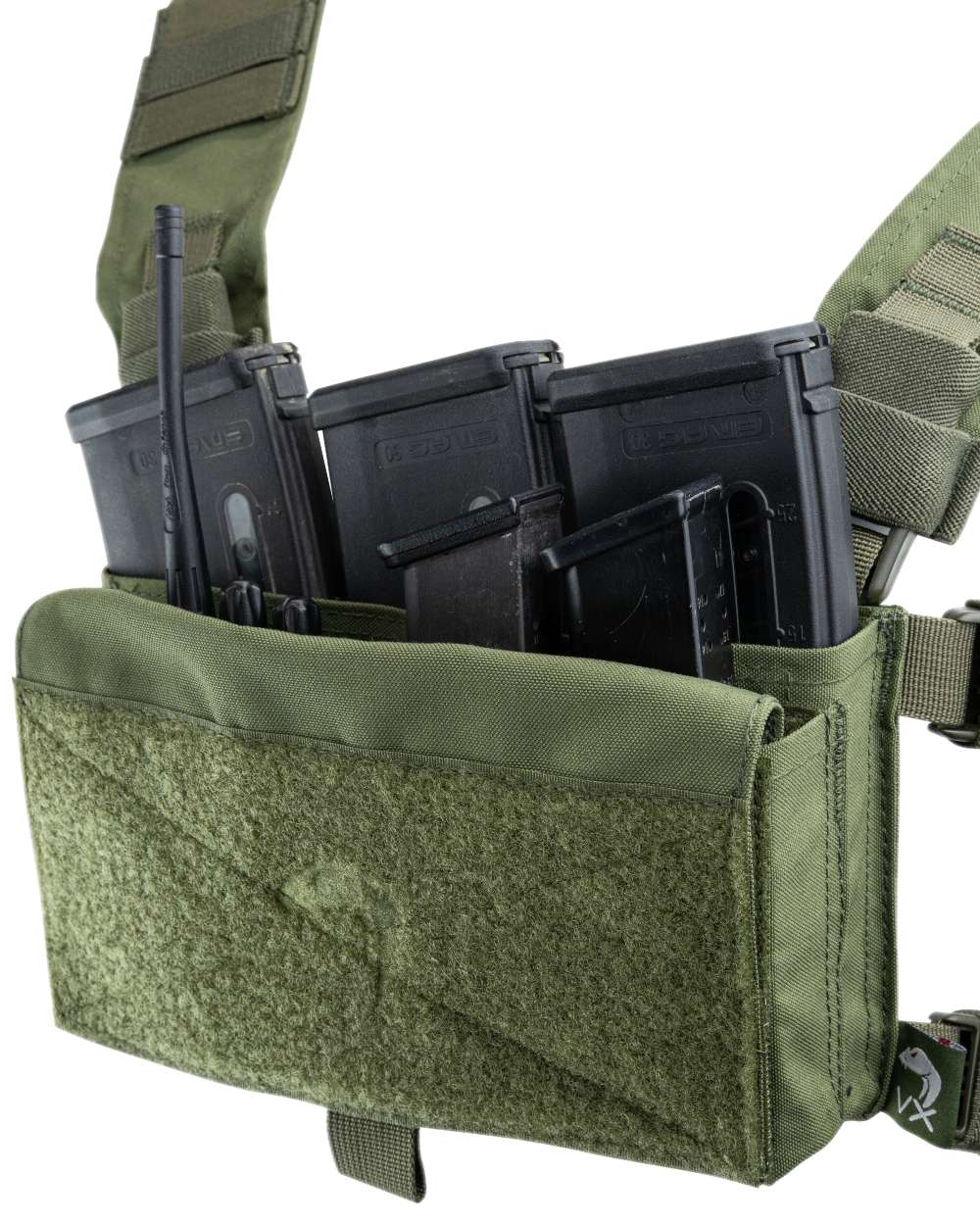 Green Coloured Viper VX Buckle Up Utility Rig on white background 