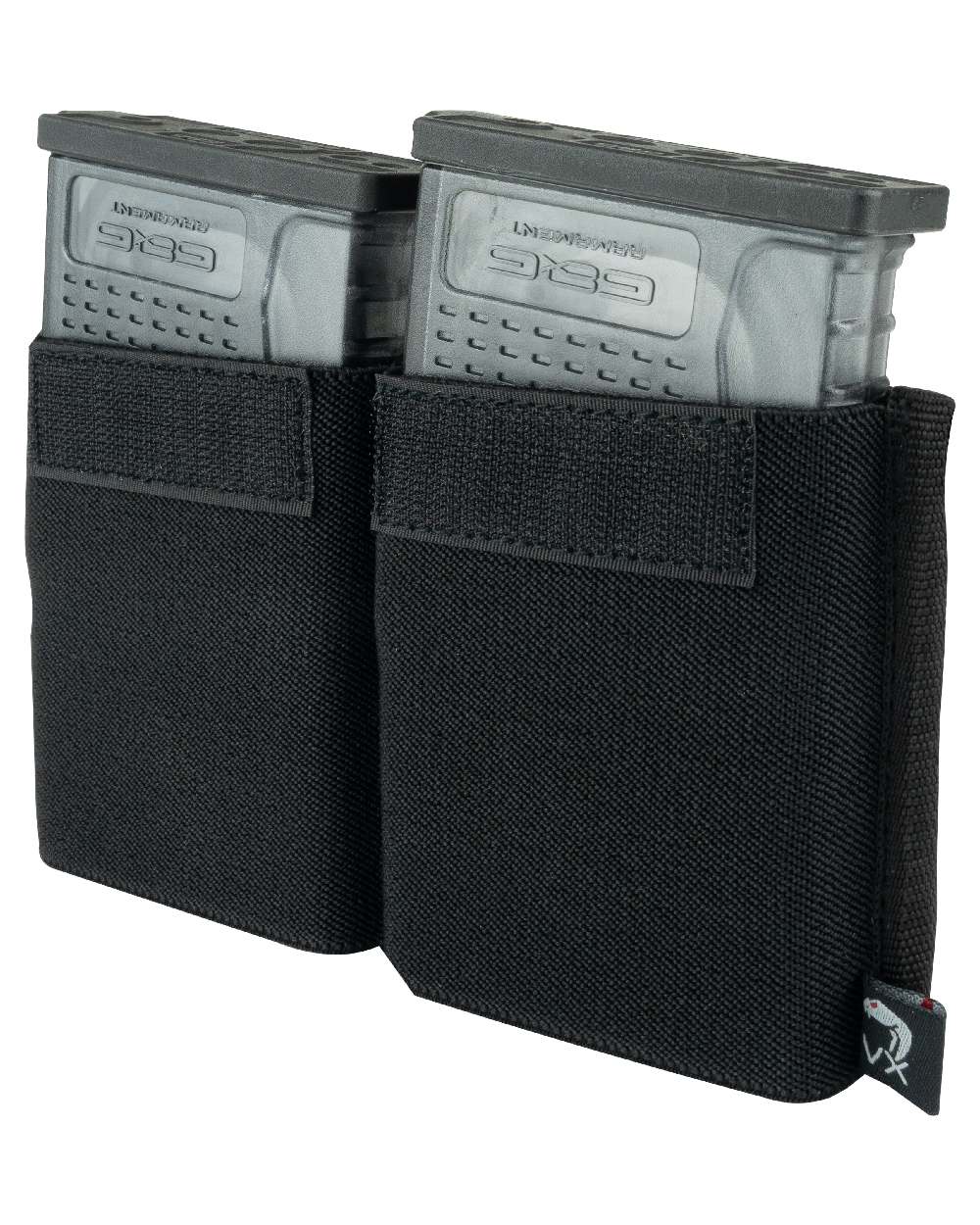 Black Coloured Viper VX Double Rifle Mag Sleeve XL on white background 