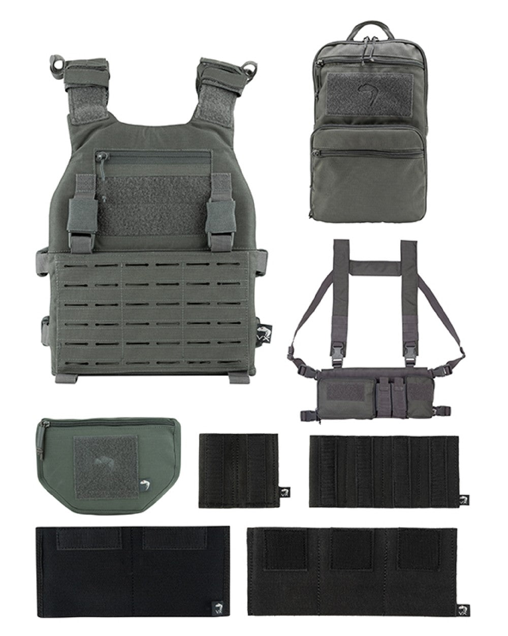 Titanium Coloured Viper VX Multi Weapon System Set on white background 