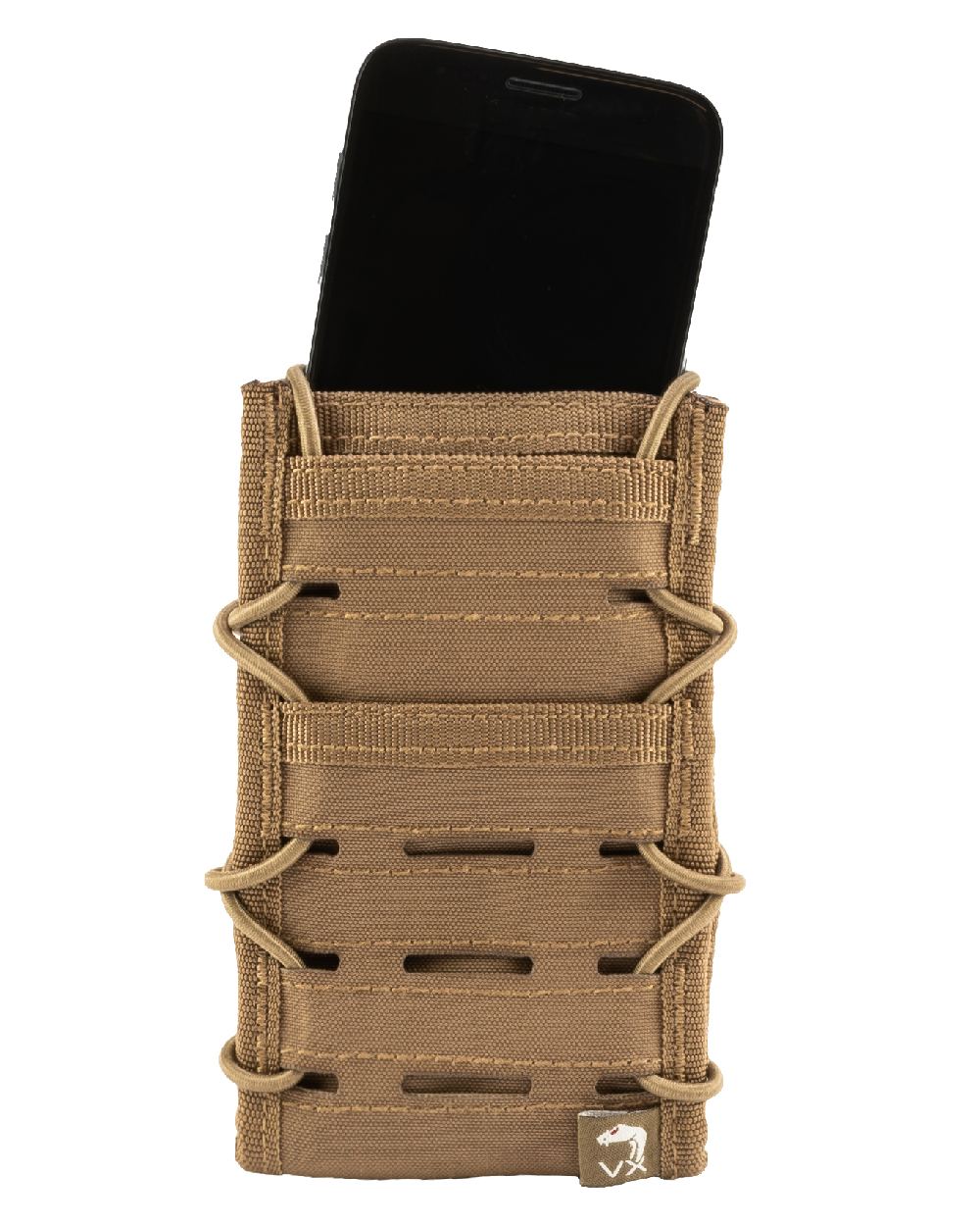 Dark Coyote Coloured Viper VX Smart Phone Pouch on white background 