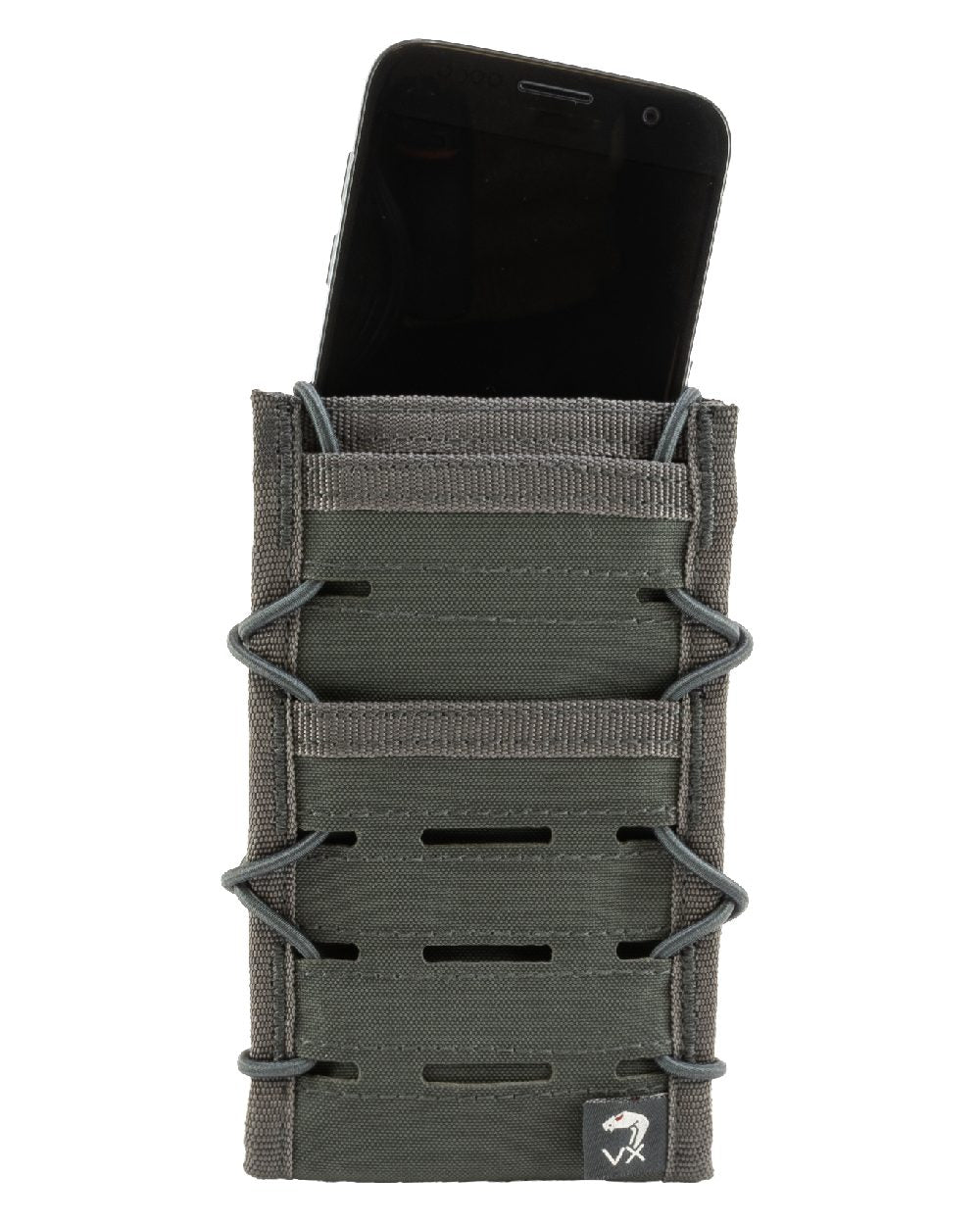 Titanium Coloured Viper VX Smart Phone Pouch on white background 