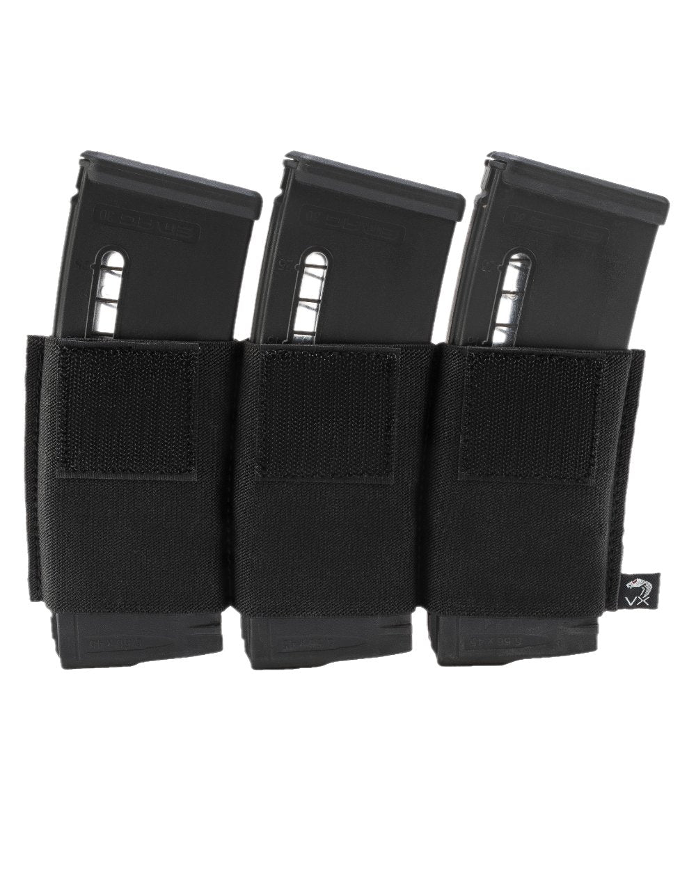 Black Coloured Viper VX Triple Rifle Mag Sleeve on white background 