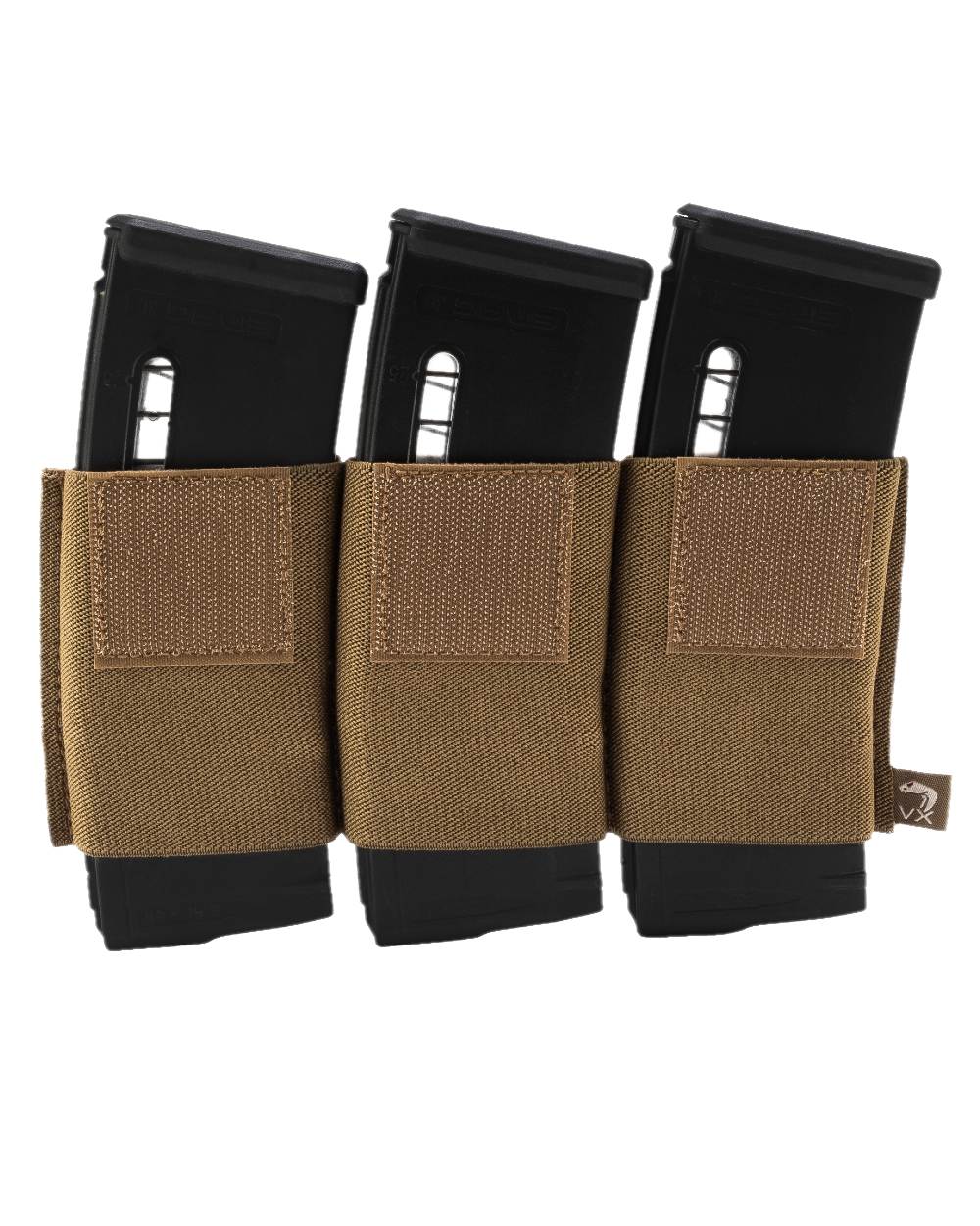Dark Coyote Coloured Viper VX Triple Rifle Mag Sleeve on white background 