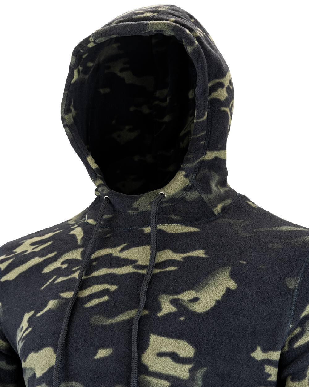 Viper Fleece Hoodie in VCAM Black 