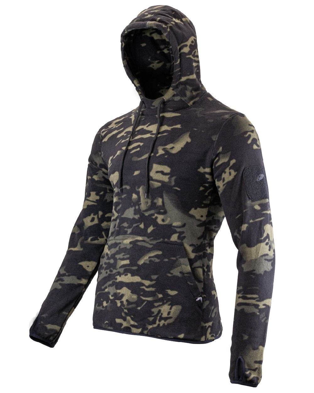 Viper Fleece Hoodie in VCAM Black 