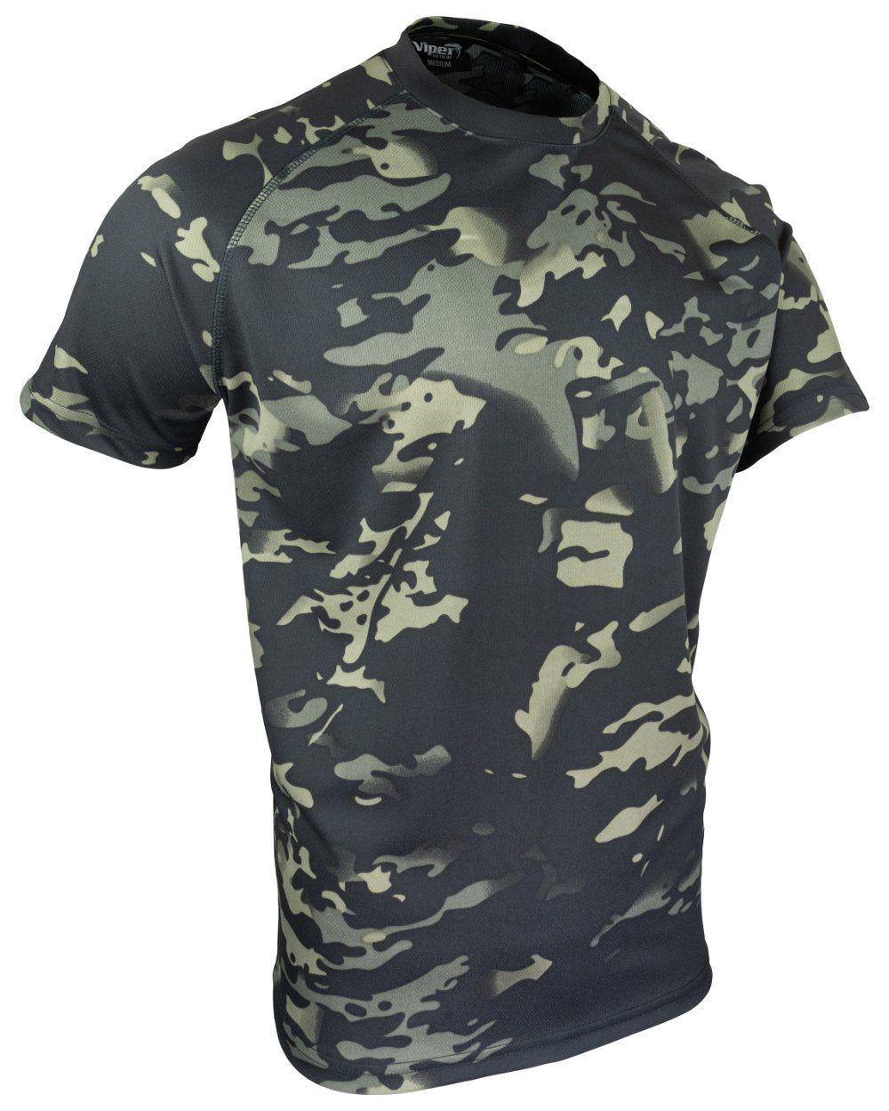 Viper Mesh-Tech T-Shirt in VCAM Black 