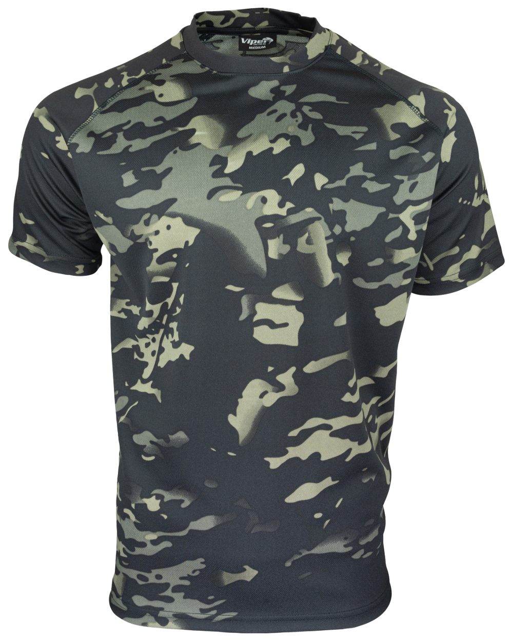 Viper Mesh-Tech T-Shirt in VCAM Black 