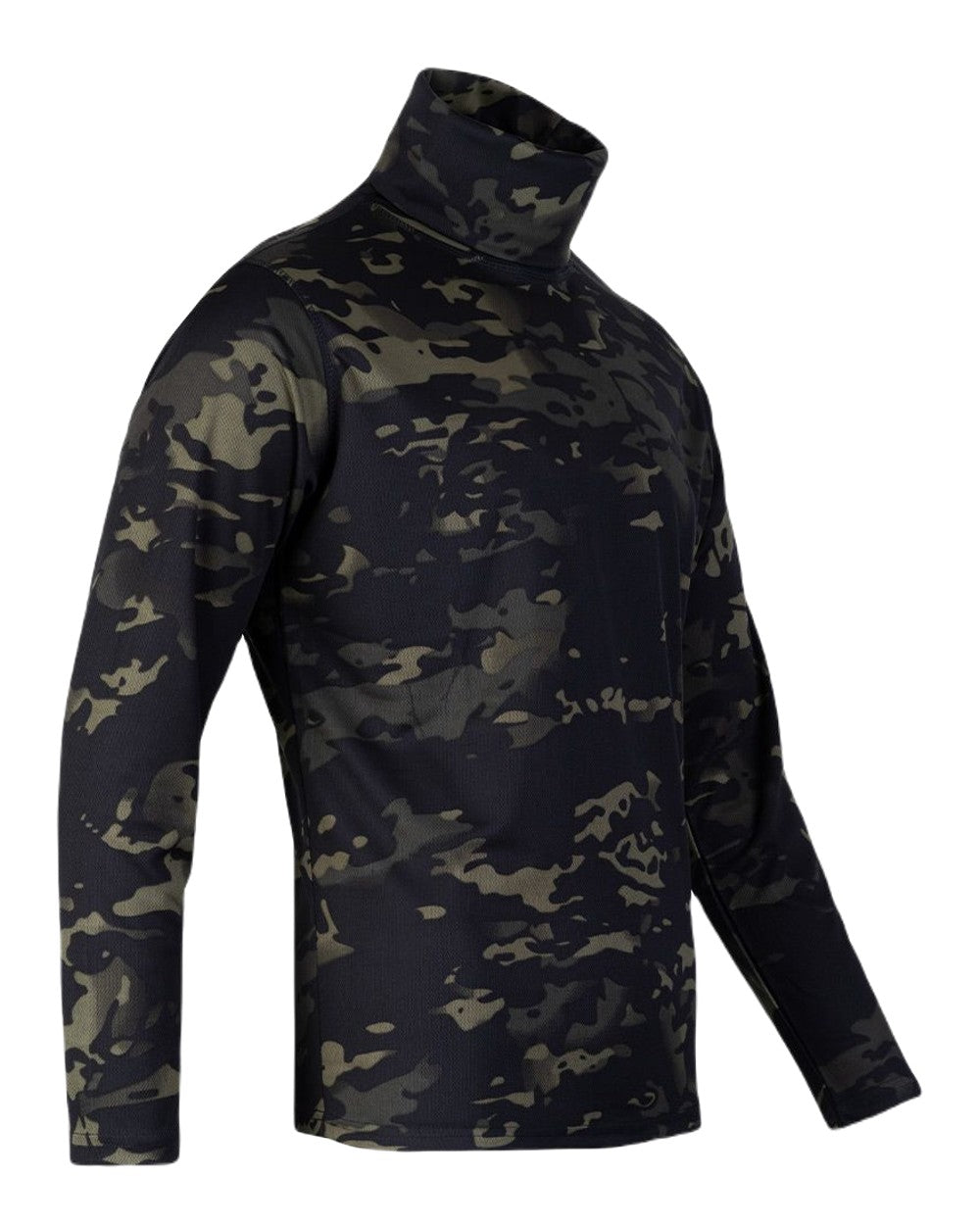 Viper Tactical Roll Neck Top In VCAM Black 