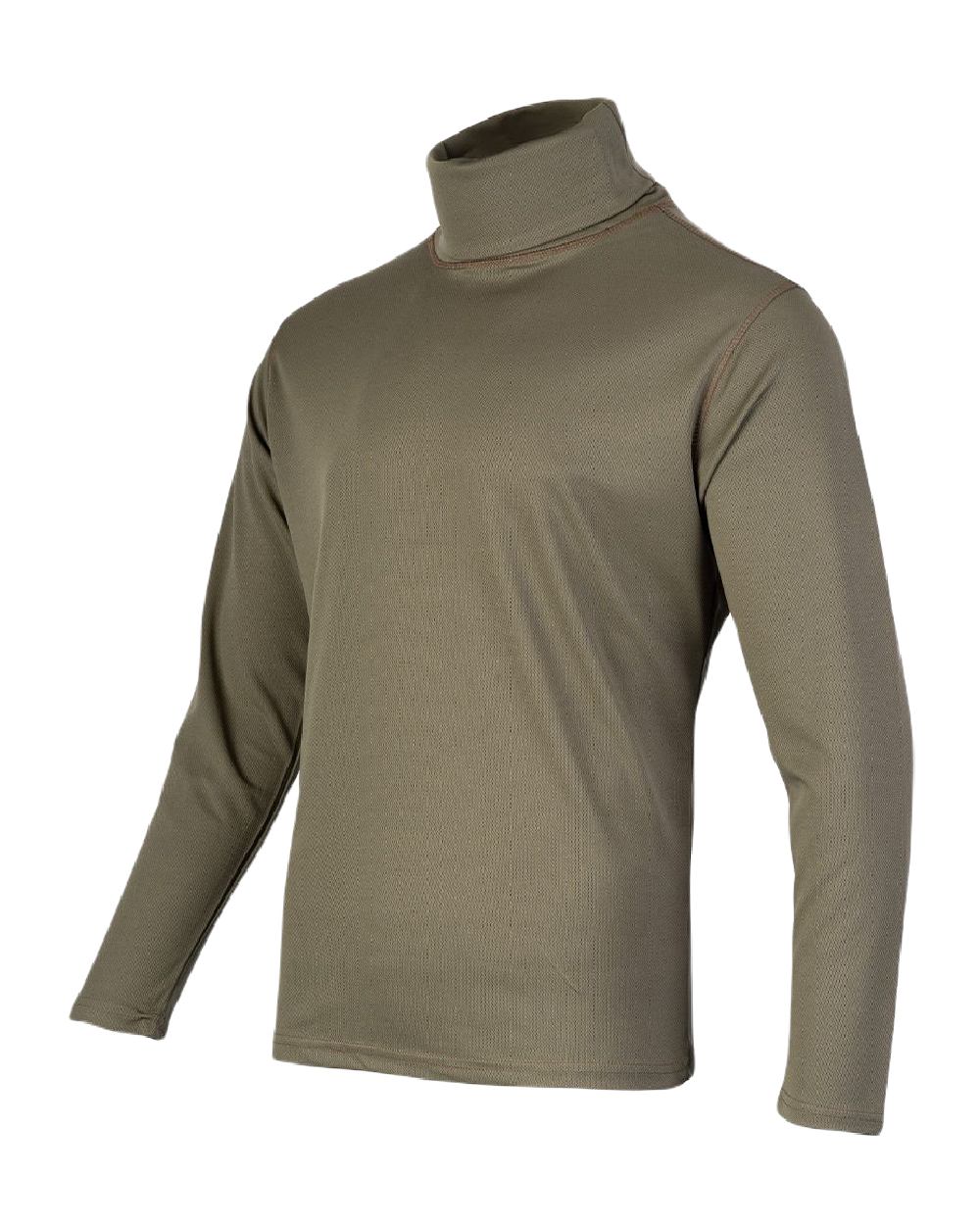 Viper Tactical Roll Neck Top In Green 