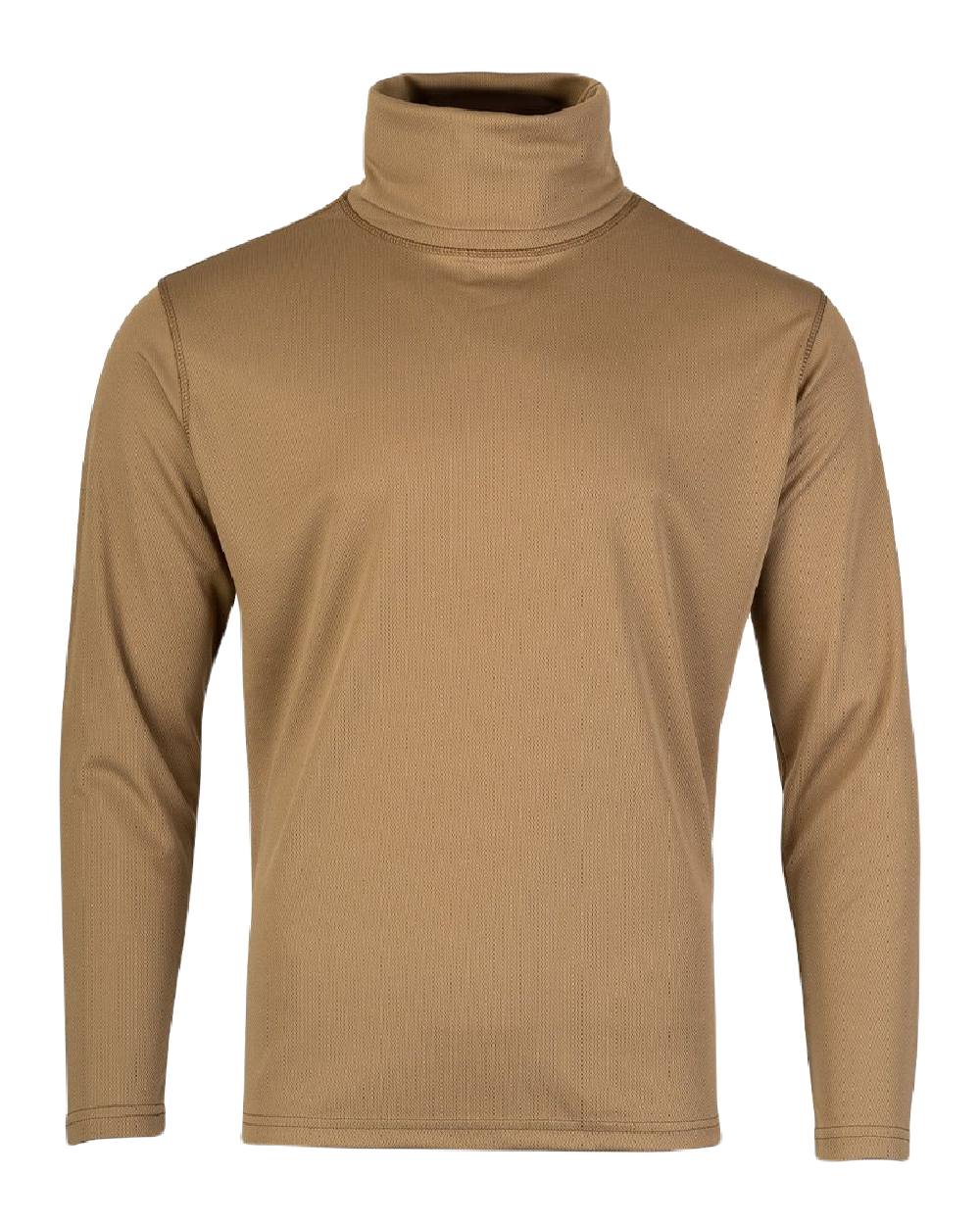 Viper Tactical Roll Neck Top In Coyote 