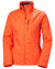 Flame coloured Helly Hansen Womens Crew Midlayer Sailing Jacket 2.0 on white background #colour_flame