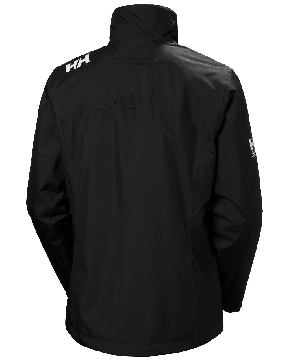 Black coloured Helly Hansen Womens Crew Midlayer Sailing Jacket 2.0 on white background 