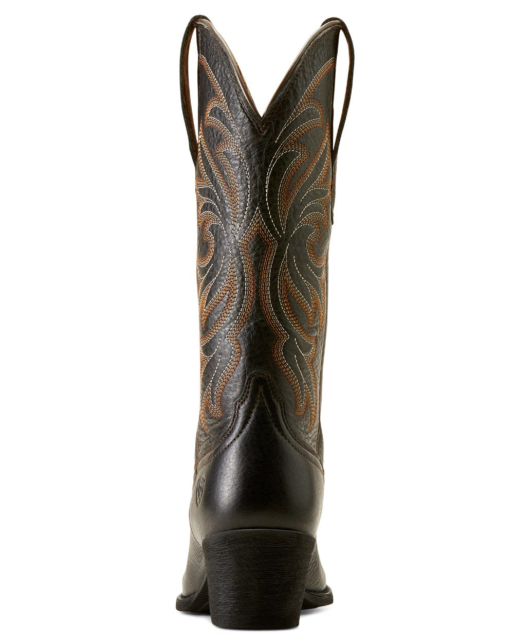 Black Deertan Coloured Ariat Womens Heritage J Toe Stretchfit Boots On A White Background 